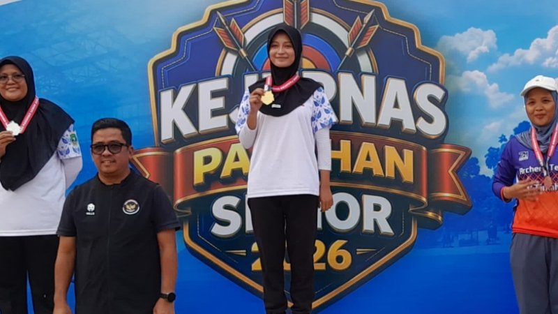 Pemanah Putri Asal Cilegon Raih 2 Emas dan 1 Perak, Bantu Banten Juara Umum di Kejurnas Panahan Senior 2026